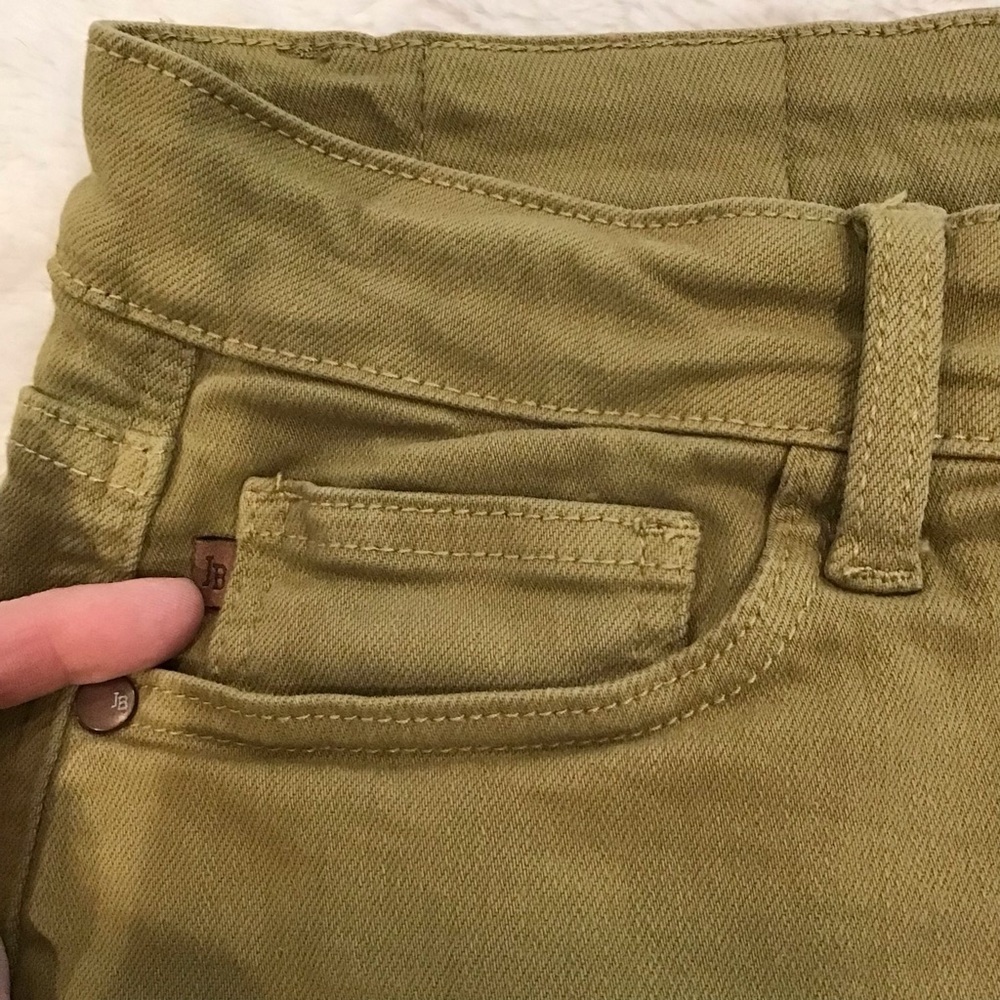 Judy Blue 2XL Green Denim Women’s Shorts JB150287 Stretchy Cutoffs - Picture 4 of 10